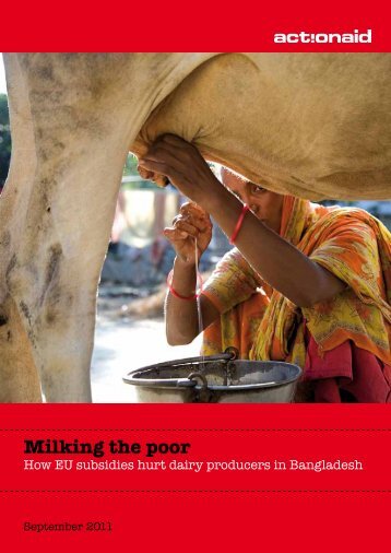 Milking the poor - ActionAid International