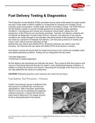 Fuel Delivery Testing & Diagnostic - Speedway Auto Parts