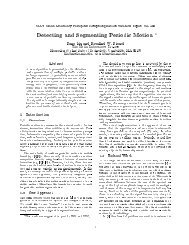 Detecting and Segmenting Periodic Motion - CiteSeerX