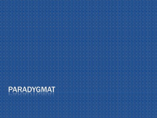 PARADYGMAT