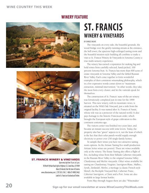 View As PDF - Wine Country This Week