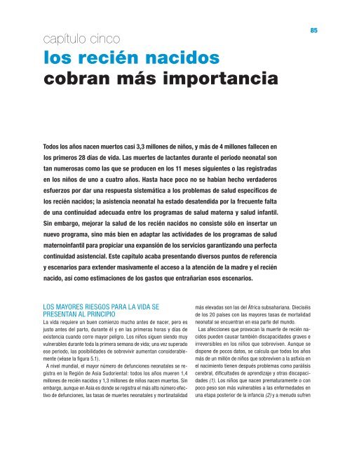 Informe sobre la salud en el mundo 2005 Â¡Cada madre y ... - eFaber