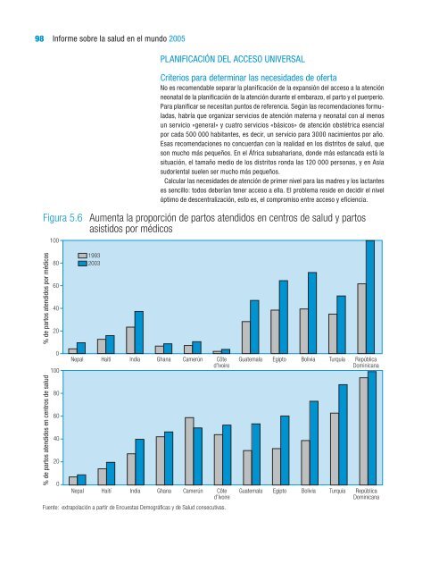 Informe sobre la salud en el mundo 2005 Â¡Cada madre y ... - eFaber