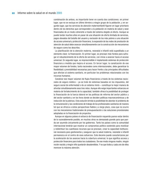 Informe sobre la salud en el mundo 2005 Â¡Cada madre y ... - eFaber