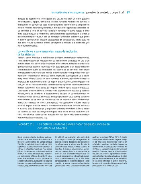 Informe sobre la salud en el mundo 2005 Â¡Cada madre y ... - eFaber