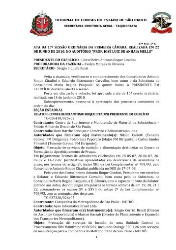 17ª S.O. 1ª CÂMARA DE 22-06-2010 DOE 30-06-2010 FLS. 49-52