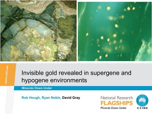 Invisible gold revealed in supergene and hypogene environments