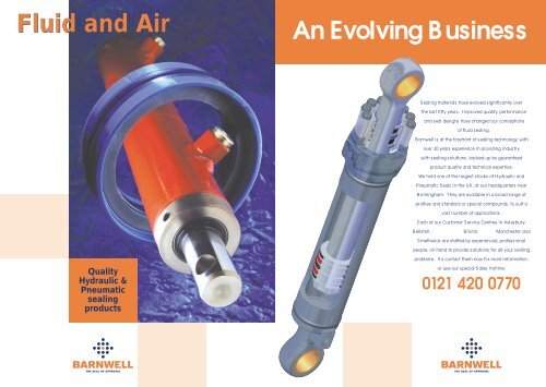 Fluid and Air An Evolving Business - M Barnwell Services Ltd