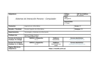 Sistemas de InteracciÃ³n Persona - Computador - Escuela Superior ...