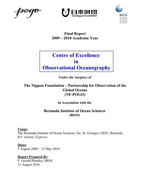 NF-POGO Centre of Excellence Year 2 Report