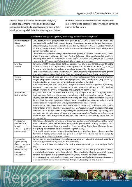 Coral Reef Rehabilitation - unwto