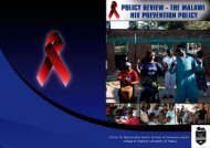 The Malawi HIV Prevention Policy - College of Medicine