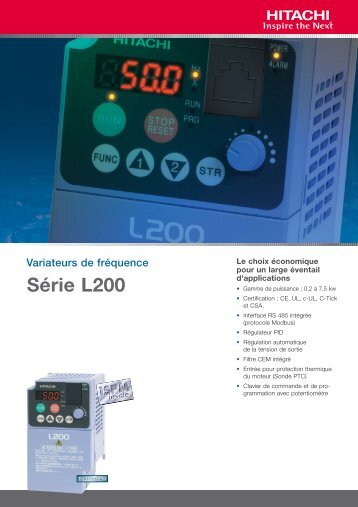 SÃ©rie L200 - Esco Drives & Automation