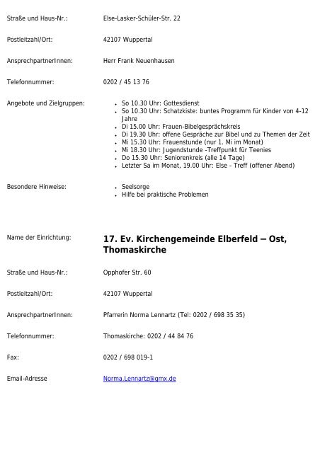 10. Diakonie Wuppertal - Nachbarschaftsheim Wuppertal eV