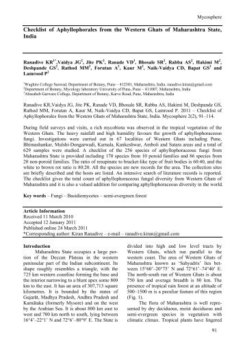 View PDF - Mycosphere-online journal