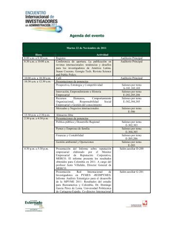 Consulte la Agenda General del Evento haciendo clic aquÃ­