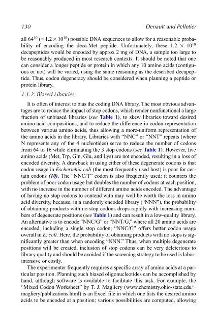 Protein Engineering Protocols - Mycobacteriology research center