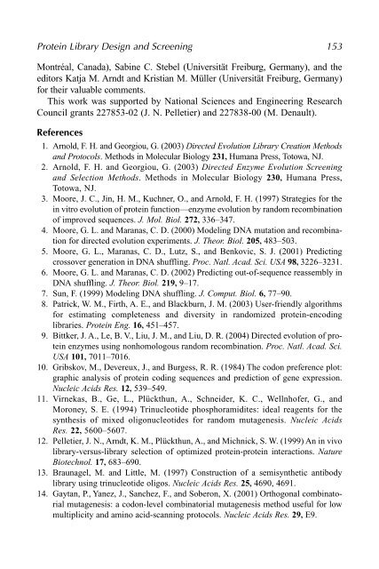 Protein Engineering Protocols - Mycobacteriology research center