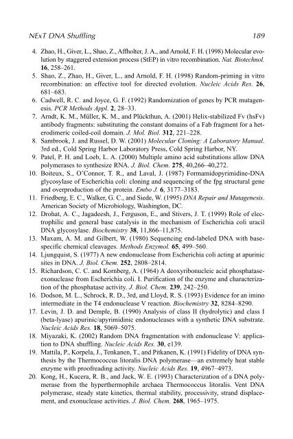 Protein Engineering Protocols - Mycobacteriology research center