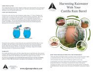 Harvesting Rainwater With Your Castilla Rain Barrel