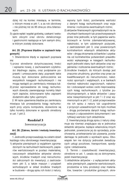 PARAGRAFY ksiÄgowego - Infor