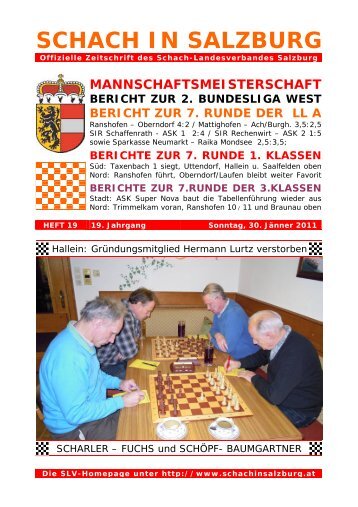 19. Jahrgang - Heft 19 - Schach-Landesverband Salzburg