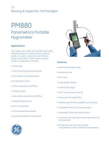 PM880 Panametrics Portable Hygrometer - Alba Instrumentation Ltd