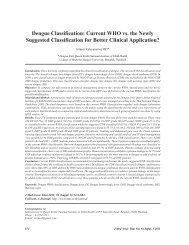 Dengue Classification: Current WHO vs. the Newly ... - Labome.Org