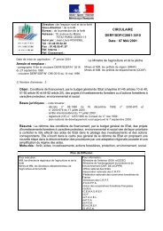 CIRCULAIRE DERF/SDF/C2001-3010 Date : 07 ... - INRA Montpellier