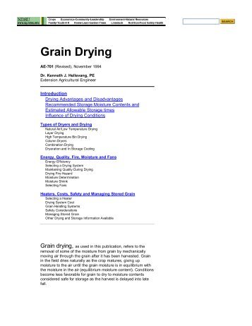 Grain Drying