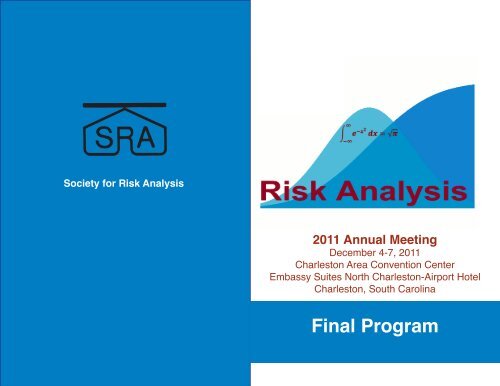 Final Program - Society for Risk Analysis