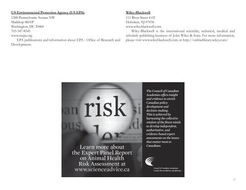 Final Program - Society for Risk Analysis