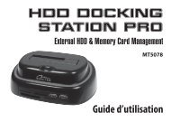 HDD DOCKING STATION PRO Guide d'utilisation - Media-Tech