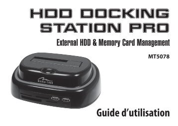 HDD DOCKING STATION PRO Guide d'utilisation - Media-Tech