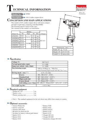 View Service Manual (PDF format 300 KB) - Tool Parts Direct . com