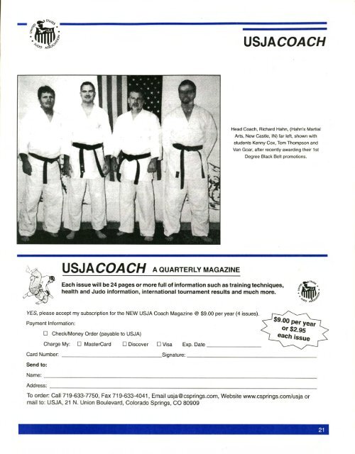 USJA Coach - Judo Information Site