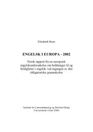 Engelsk i Europa - 2002 - Det utdanningsvitenskapelige fakultet ...