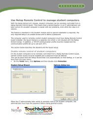 Use Netop Remote Control to manage student ... - Touchboards.com