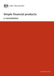 Simple financial products: a consultation - Gov.uk