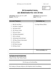Gemeinderatssitzung am 30.11.2009 (50 KB) - .PDF - Stans