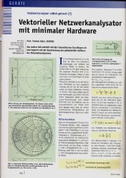 Vektorieller Netzwerkanalysator mit minimaler Hardware - SDR-Kits