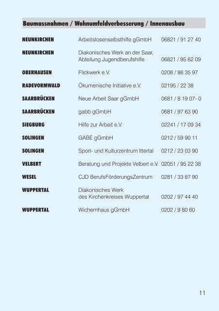 Das etwas andere Branchenbuch - Diakonie Rheinland-Westfalen ...