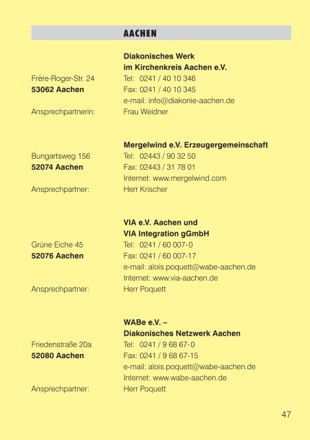 Das etwas andere Branchenbuch - Diakonie Rheinland-Westfalen ...