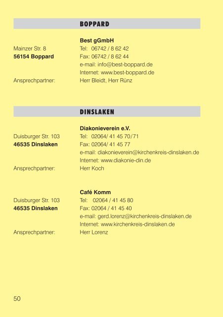 Das etwas andere Branchenbuch - Diakonie Rheinland-Westfalen ...