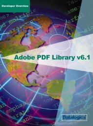 Adobe PDF Library Developer Overview - Datalogics