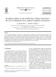 Roughness effects on the double-layer charge capacitance: the ...