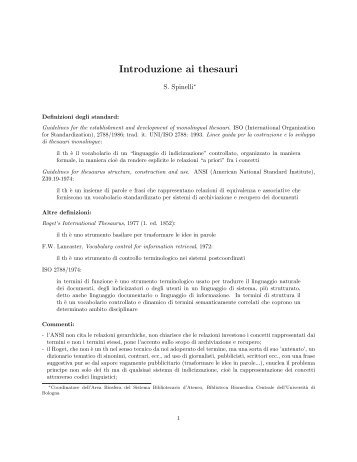 Dispense 04 - Thesauri (pdf, it, 160 KB, 11/20/12)