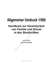 Allgemeiner Umdruck 1/500 - Kinderbetreuungsportal Bundeswehr