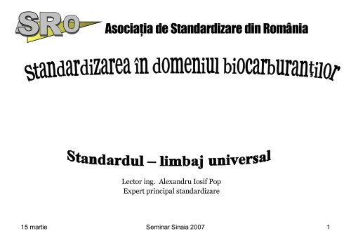 Asociaţia de Standardizare din România - URTP