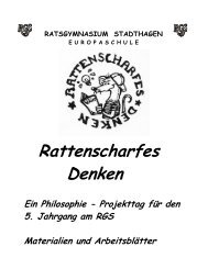Rattenscharfes Denken - Ratsgymnasium Stadthagen
